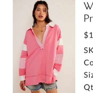 Free People Clean Prep Polo